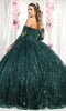 Long Sleeve Sequin Prom Ballgown - May Queen LK162