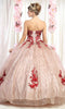 Beaded Sweetheart Quinceanera Dress - May Queen LK163