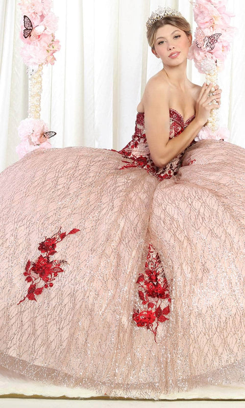 Beaded Sweetheart Quinceanera Dress - May Queen LK163
