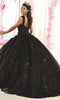 Vestido de gala con purpurina floral y tirantes anchos - May Queen LK171