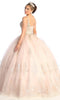 Vestido de quinceañera con cuello en V y cuentas - May Queen LK173