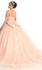 V-Neck Embroidered Prom Ballgown - May Queen LK174