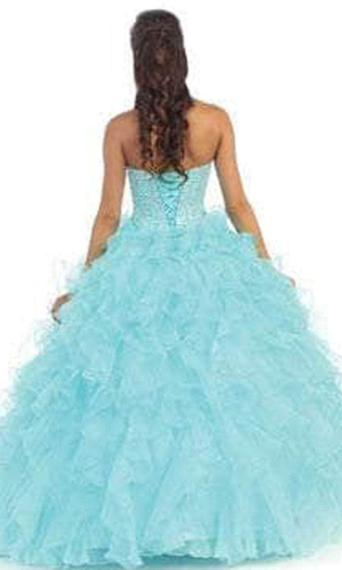 Jeweled Corset Ballgown - May Queen LK39