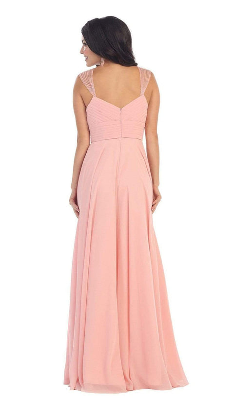 Pleated Sweetheart A-line Evening Dress - May Queen MQ1275B
