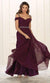 Embellished Cold Shoulder Knotted A-Line Gown - May Queen MQ1515