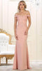 Appliqued Trumpet Long Gown - May Queen MQ1529