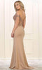 Appliqued Trumpet Long Gown - May Queen MQ1529