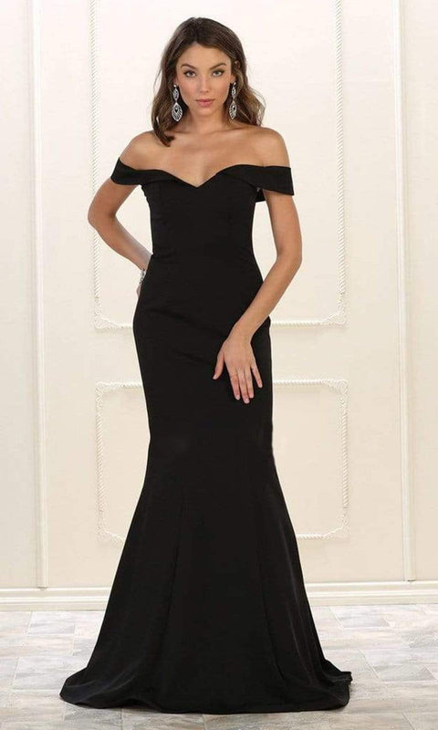 Off Shoulder Mermaid Evening Gown - May Queen MQ1547