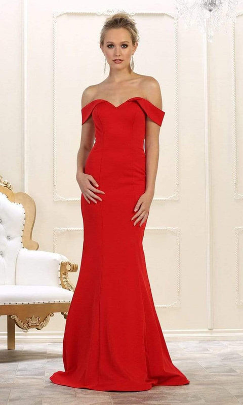 Off Shoulder Mermaid Evening Gown - May Queen MQ1547