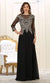 Embroidered Long Sleeve Sheath Dress - May Queen MQ1549