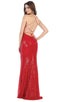 Allover Sequin Strappy Back Evening Gown - May Queen MQ1600