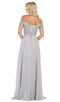 Applique Off-Shoulder A-line Gown - May Queen MQ1601B