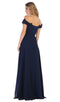 Applique Off-Shoulder A-line Gown - May Queen MQ1601B