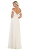 Embroidered Off-Shoulder A-Line Dress - May Queen MQ1644B