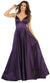 V-Neck A-Line Evening Gown - May Queen MQ1664