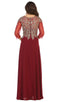 Beaded Appliques A-Line Dress - May Queen MQ1670