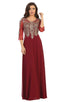 Beaded Appliques A-Line Dress - May Queen MQ1670