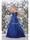 Spaghetti Straps Corset Back Long Satin Gown - May Queen MQ1678