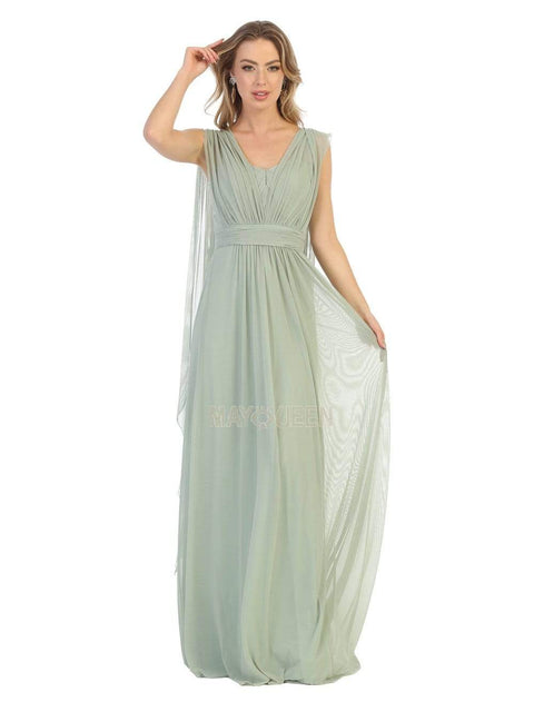 Ruched Asymmetric Sheath Dress - May Queen MQ1746