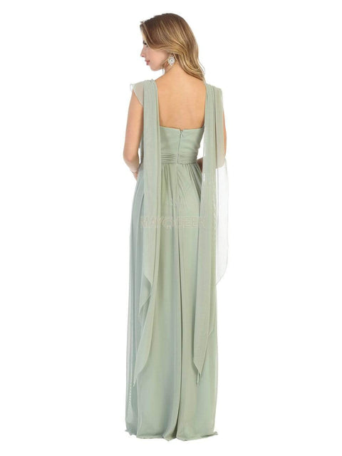 Ruched Asymmetric Sheath Dress - May Queen MQ1746