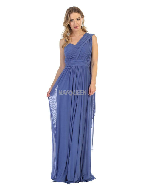 Ruched Asymmetric Sheath Dress - May Queen MQ1746