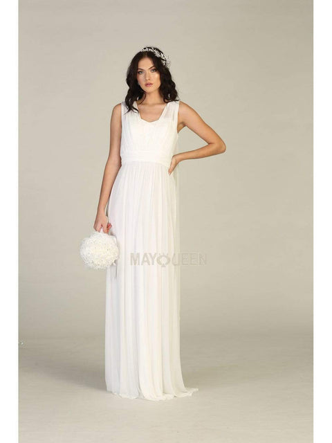 Ruched Asymmetric Sheath Dress - May Queen MQ1746
