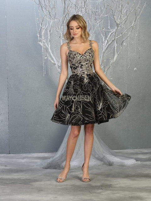 Appliqued Sweetheart Cocktail Dress - May Queen