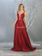 Glitter Embellished Plunging Sweetheart Dress - May Queen MQ1771