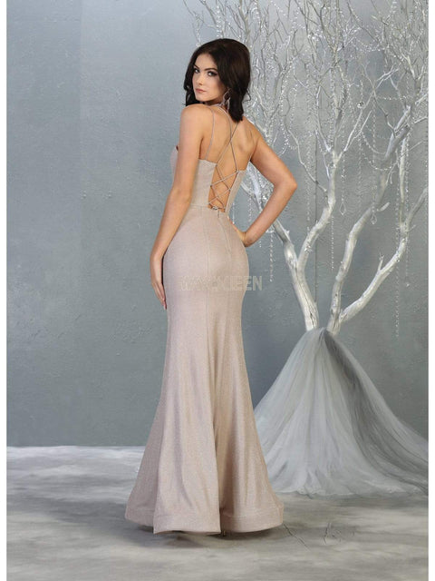 Sleeveless Sweetheart Trumpet Dress - May Queen MQ1806