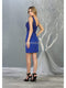 Appliqued Illusion Bodice Sheath Dress - May Queen MQ1808