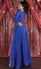 Long Sleeve High-Slit A-Line Dress - May Queen MQ1835