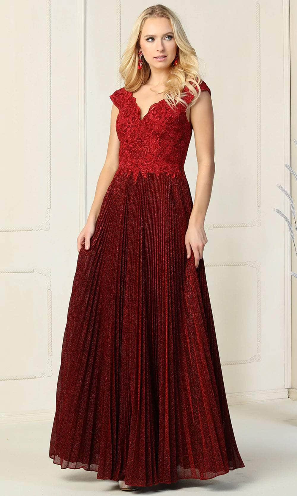 May Queen Evening and Prom Dresses: Elegant Styles for Every Special Occasion 2 may queen mq1836 accordion pleated skirt formal gown evening dresses 6 burgundy 31331578347603 823faa40 2b4a 417b 94f8