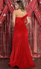 Plunging Sweetheart Glitter Evening Gown - May Queen MQ1839