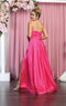 Strapless High Slit Prom Dress - May Queen MQ1846