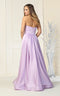 Strapless High Slit Prom Dress - May Queen MQ1846