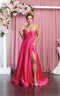 Strapless High Slit Prom Dress - May Queen MQ1846