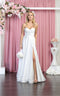 Strapless High Slit Prom Dress - May Queen MQ1846