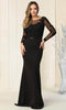 Illusion Bateau Formal Gown - May Queen MQ1847