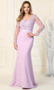 Vestido formal Illusion Bateau - May Queen MQ1847