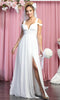 Cold Shoulder Formal Gown - May Queen MQ1848