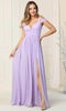 Cold Shoulder Formal Gown - May Queen MQ1848