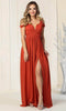 Cold Shoulder Formal Gown - May Queen MQ1848