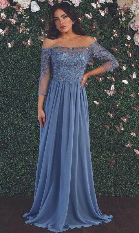 Laced Off-Shoulder Dress - May Queen MQ1853