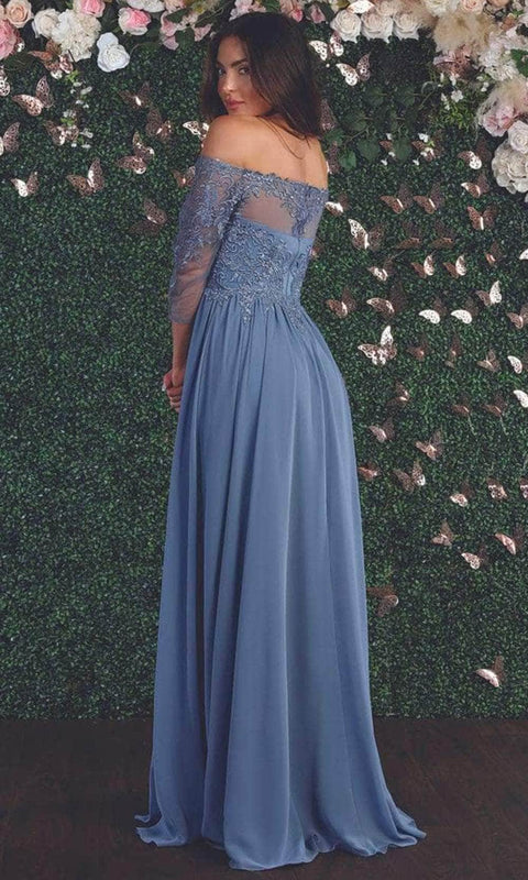 Laced Off-Shoulder Dress - May Queen MQ1853