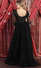 Embroidered V-Neck A-Line Formal Gown - May Queen MQ1880