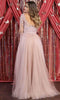 Embroidered V-Neck A-Line Formal Gown - May Queen MQ1880