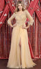 Embroidered V-Neck A-Line Formal Gown - May Queen MQ1880