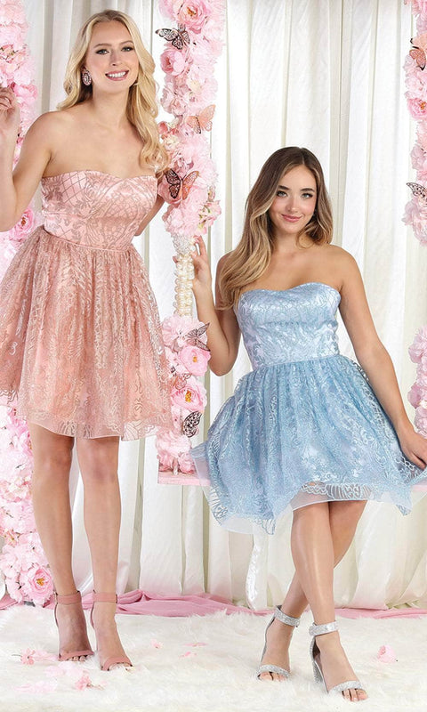 Strapless Sweetheart Cocktail Dress - May Queen MQ1886