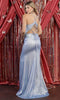 Glittered Cutout Back Evening Gown - May Queen MQ1908