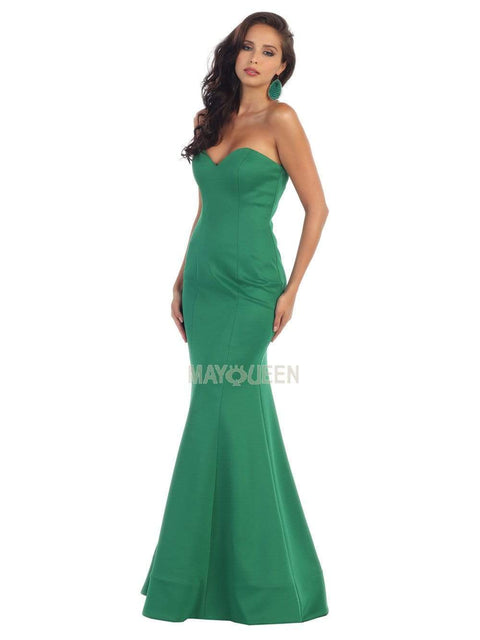 Strapless Sweetheart Trumpet Gown - May Queen RQ7305